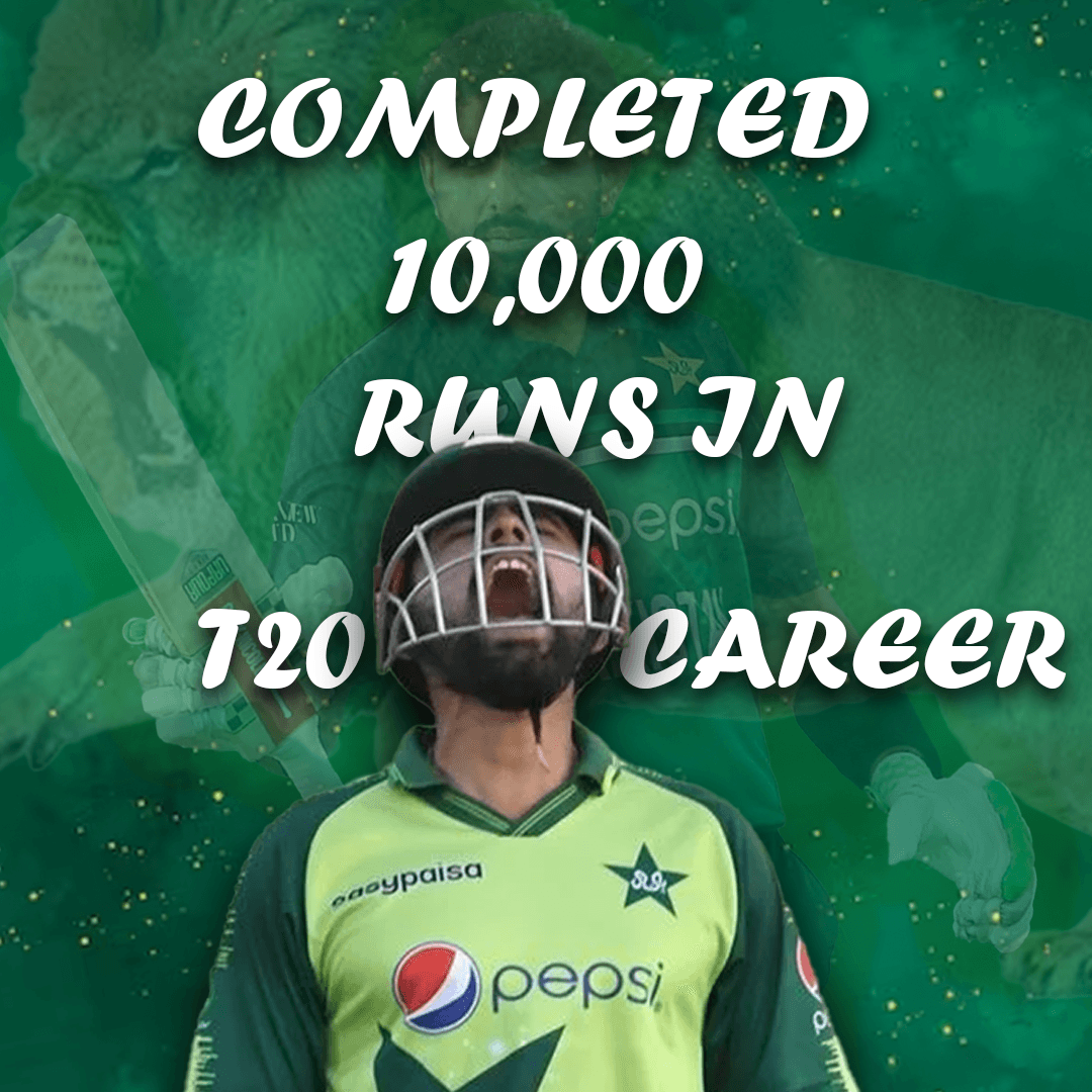 Babar Azam Makes History Completes fastest 10,000 Runs in T20 Career