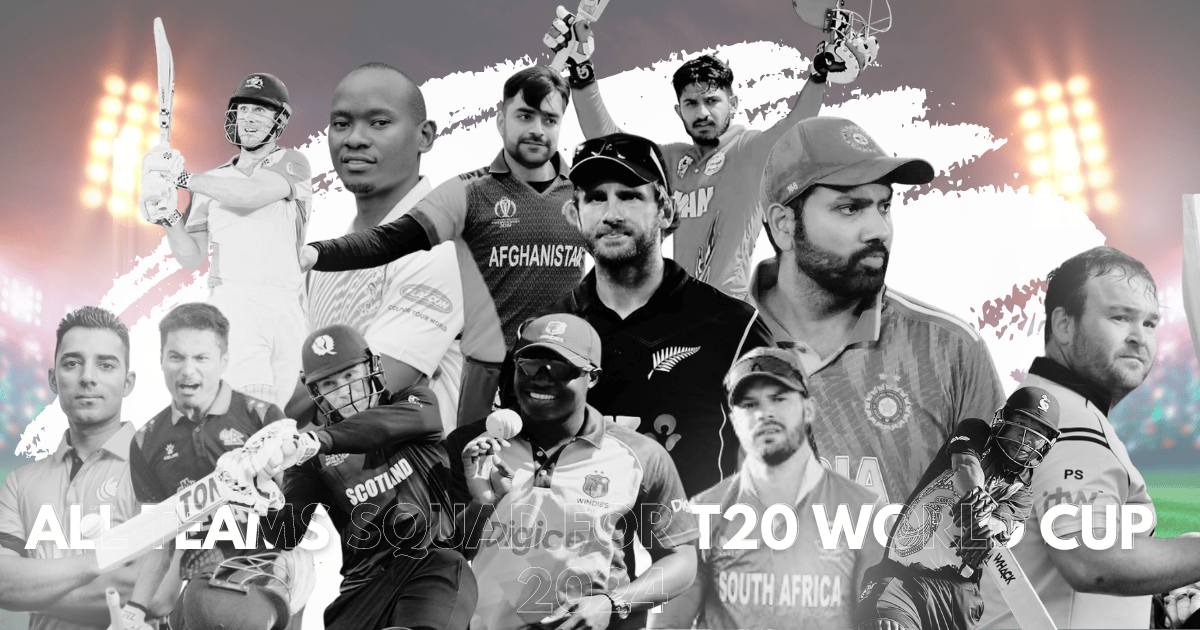 All teams squad for T20 World Cup 2024