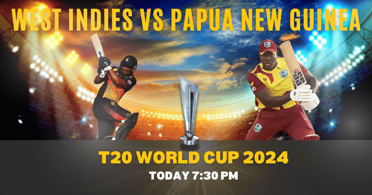 West Indies vs Papua New Guinea T20 World Cup