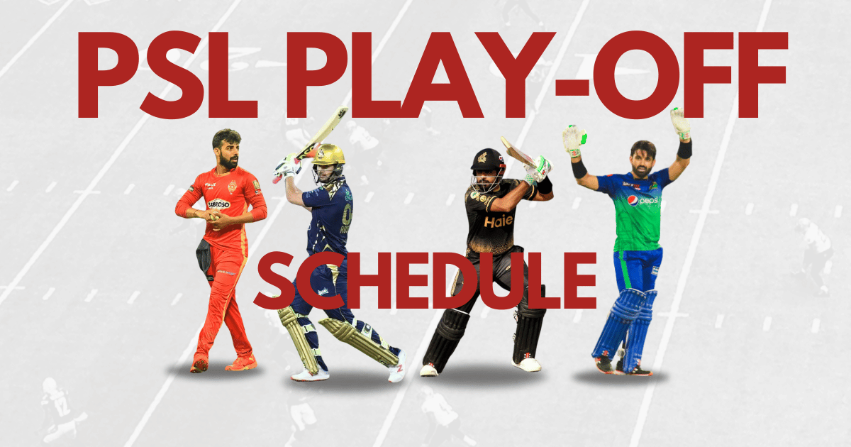 PSL Play-off Matches Schedule