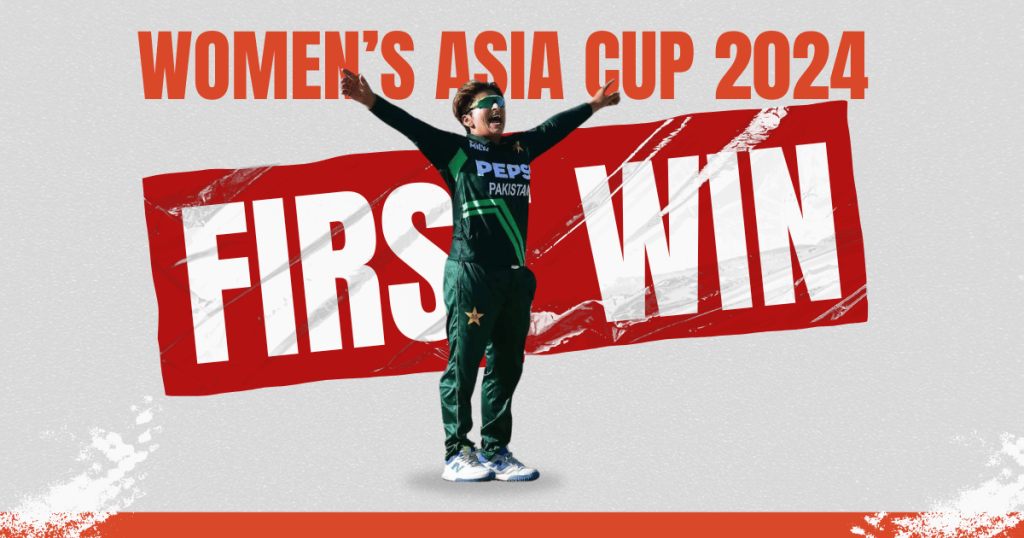 Pakistan  First Win in Women’s Asia Cup 2024 Against Nepal